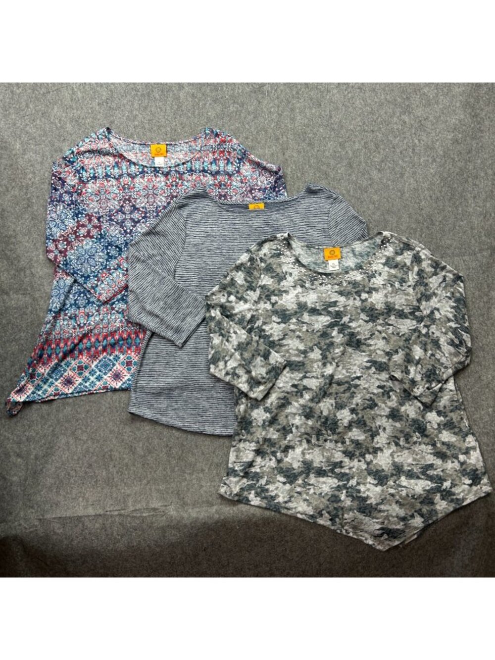 Ruby Rd Lot Of 3 Pullover 3/4 Sleeve Tops Women's Size XL